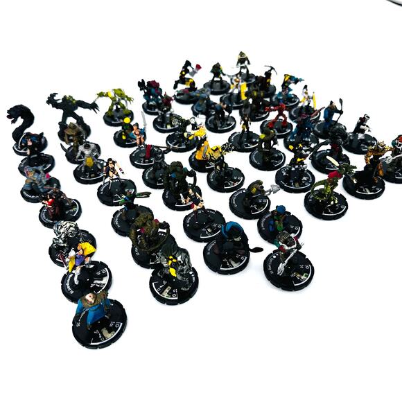 Mage Knight KidWiz lot of 49 mini figures - Picture 1 of 6